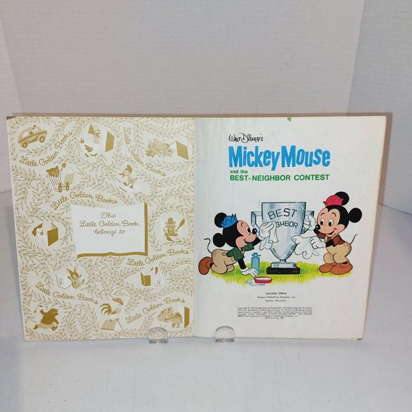 Vtg Little Golden Books Walt Disney's Mickey Mouse lot of 3 - Picture 2 of 4